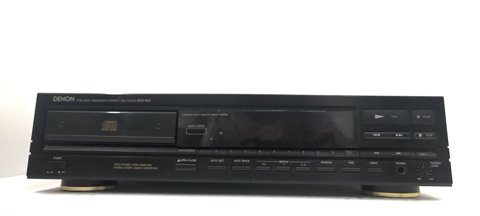 DENON DCD 910 Digital Compact Disc Player High End Vintage 1989 Good Look