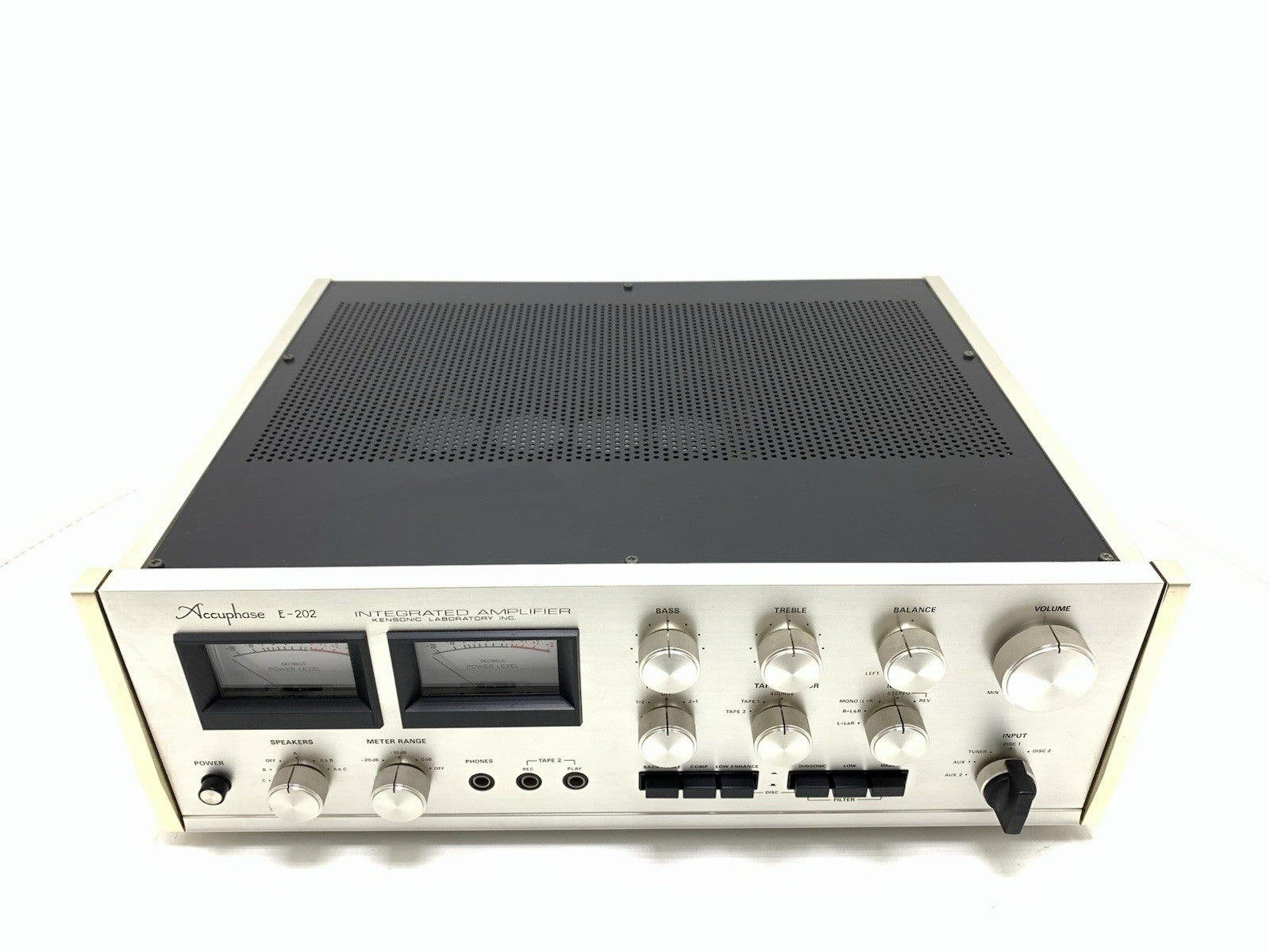 ACCUPHASE E 202 Stereo Hi End Amplifier 100+100 WRMS Vintage 1974 WORK Good Look