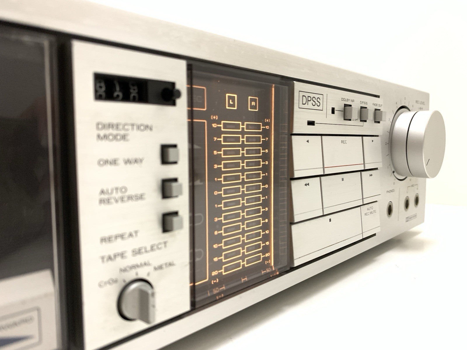 Kenwood KX 90R Stereo Cassette Tape Deck AutoReverse Vintage 1985 WORK Good Look