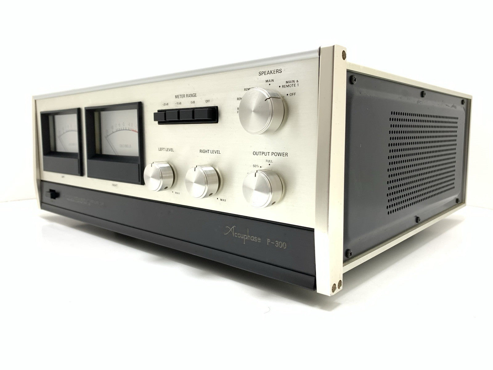 ACCUPHASE P 300 Stereo Power Amplifier 150+150 WRMS Vintage 1975 WORK Good Look