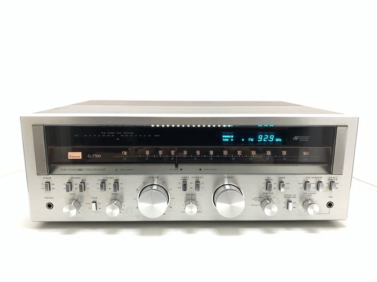 SANSUI G 7700 Stereo HiFi Receiver 120+120 Watts RMS Vintage 1979 WORK GOOD LOOK