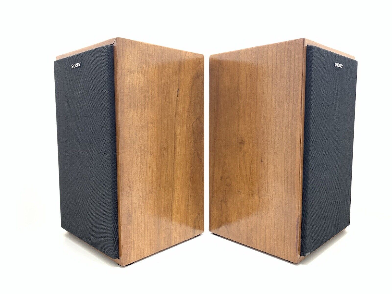 SONY APM 500 Speaker 2 Way System 50 Watts Vintage NEW WOOD BOX Good Look