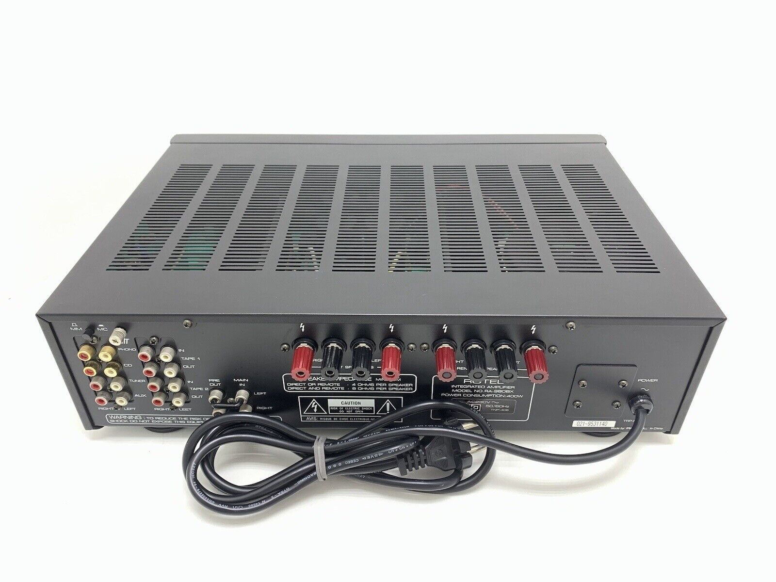 ROTEL RA-980BX Stereo Integrated Amplifier 200 Watts RMS Vintage 1991 Good Look