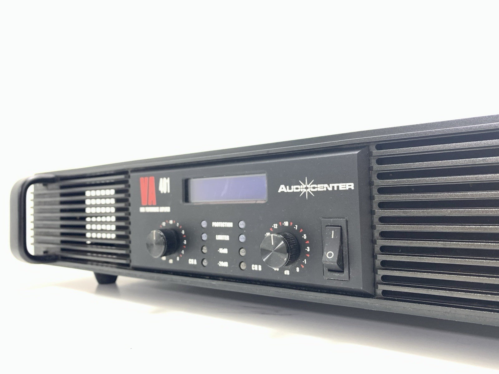 AUDIOCENTER VA-401 Pro Power Amplifier 2x400 Watts RMS 2U Class AB LCD GOOD LOOK