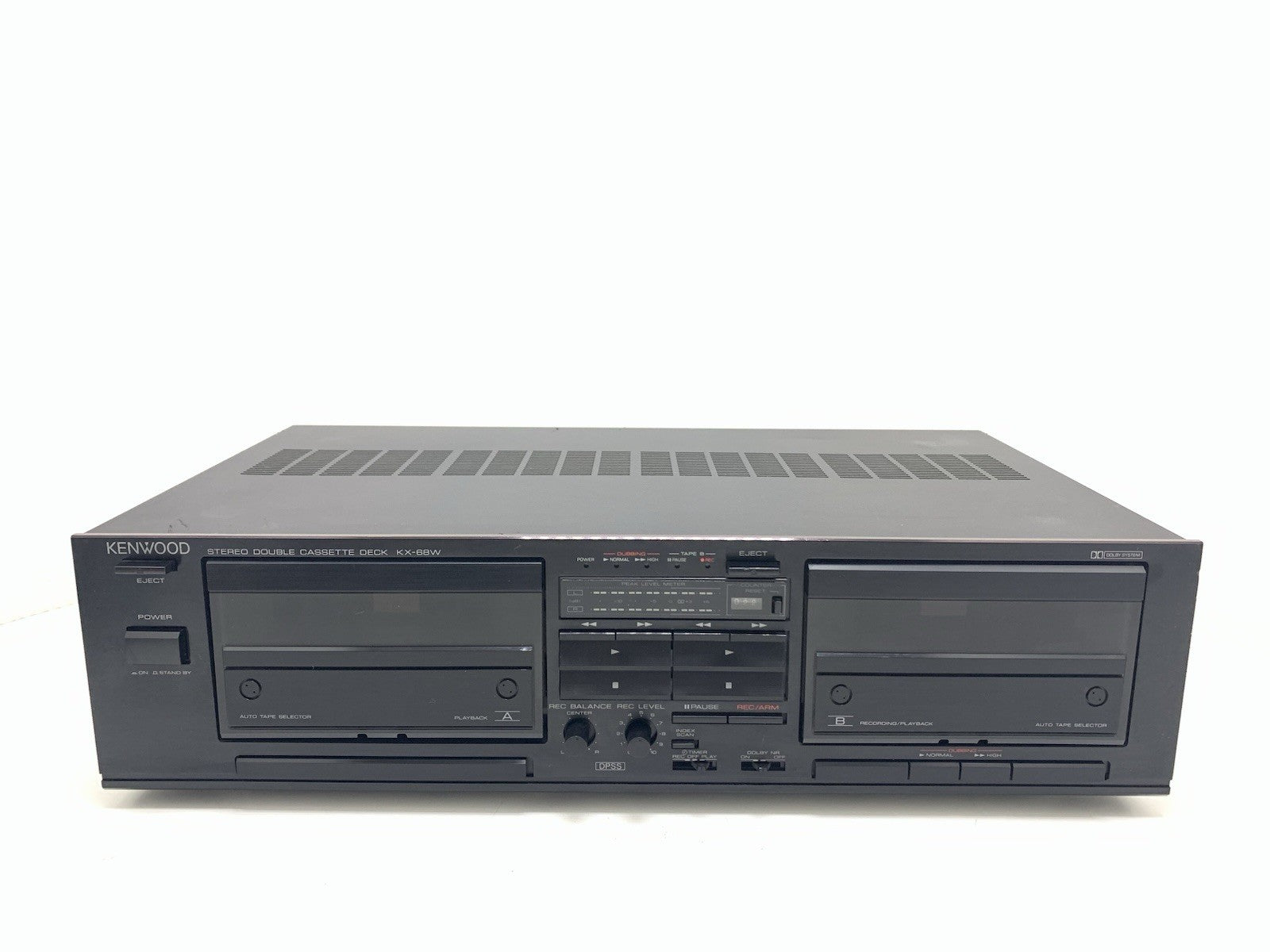 Kenwood KX 68W Stereo HiFi Double Cassette Tape Deck Vintage 1988 WORK Good Look