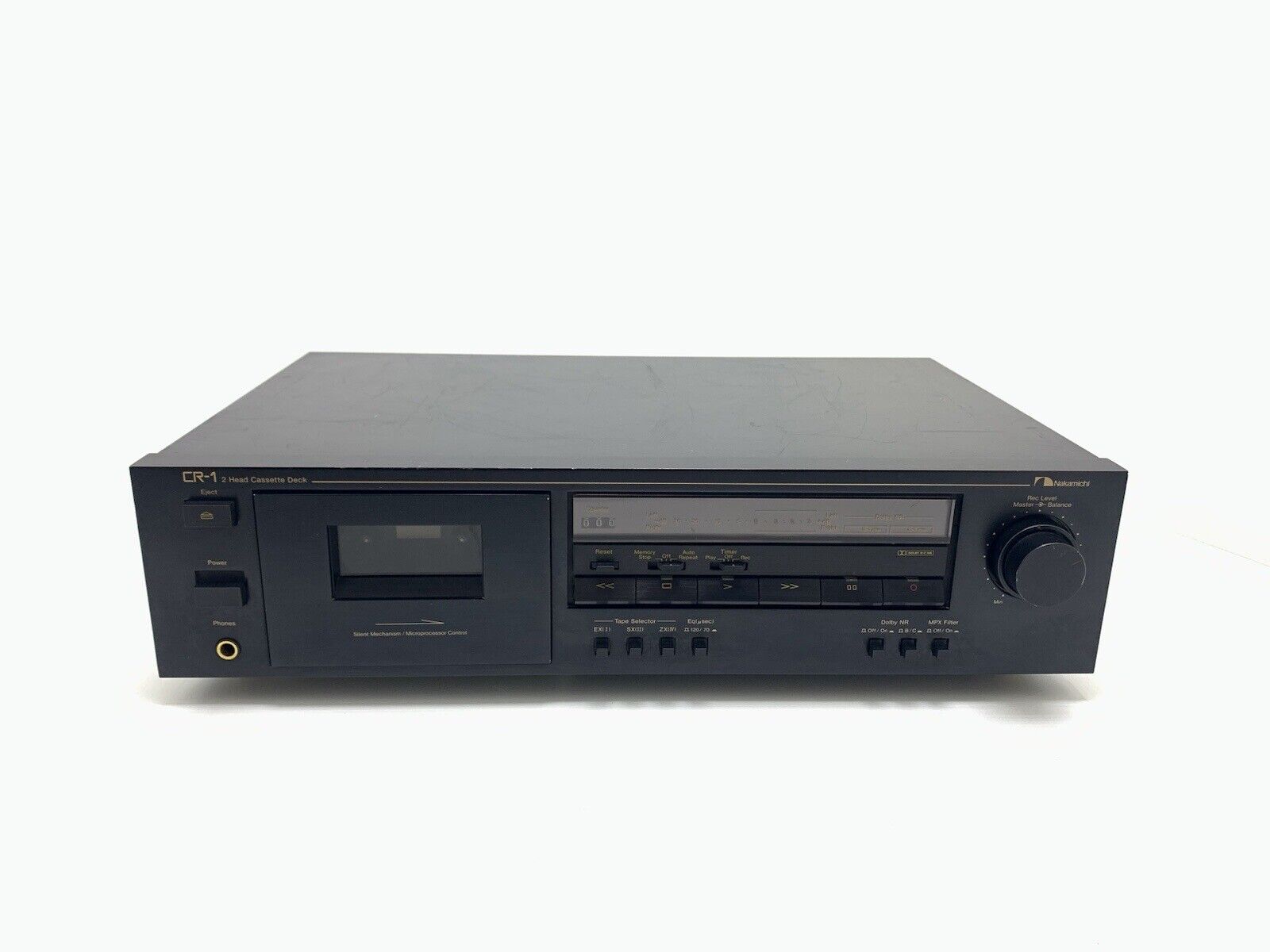 NAKAMICHI CR-1 High End 2 Head Cassette Tape Deck Vintage 1988 WORK Good Look