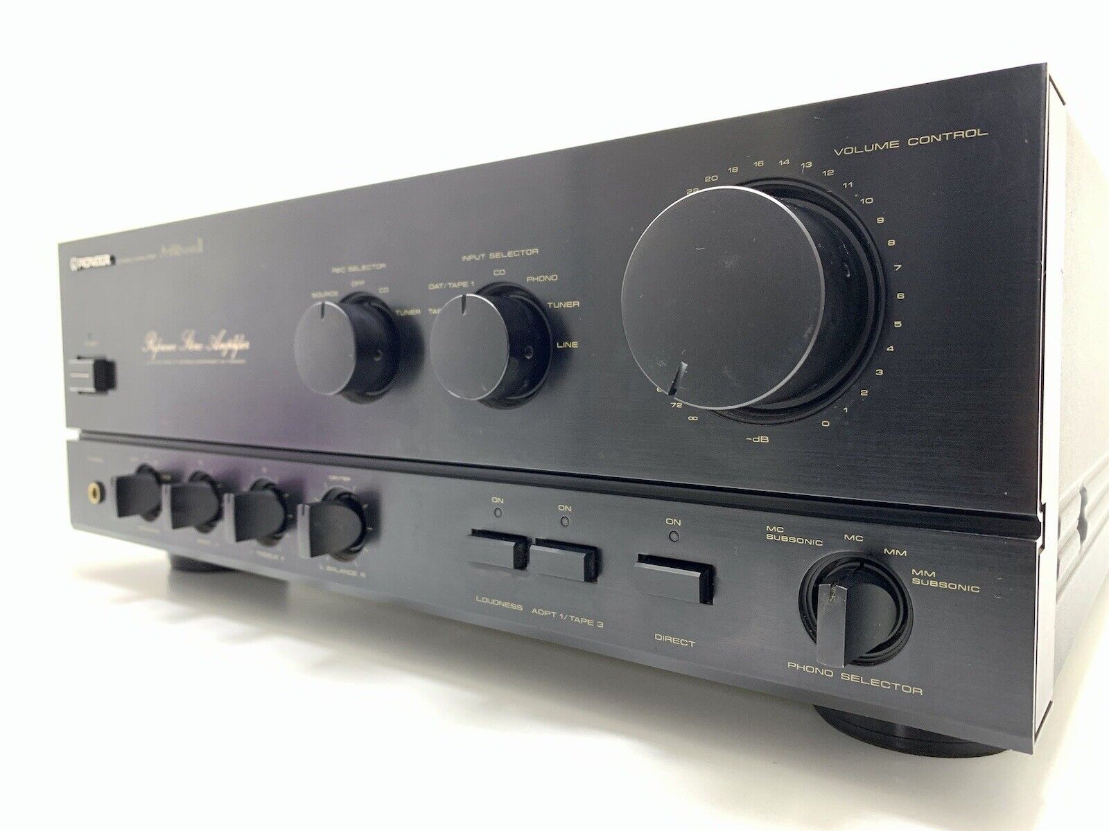 PIONEER A 616 MarkII Stereo Amplifier 80+80Watts RMS Vintage 1988 WORK Good Look