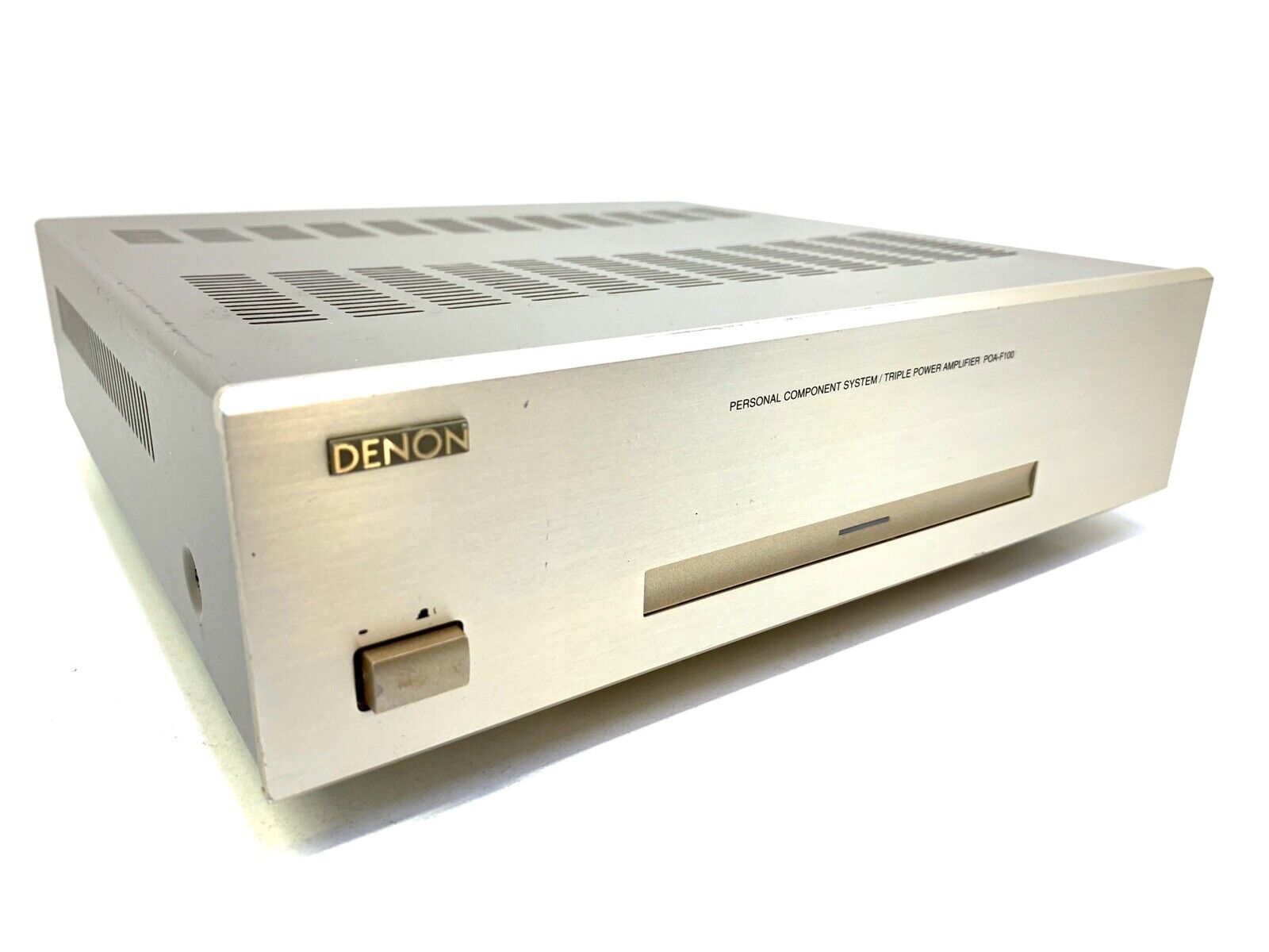 DENON POA-F100 3 Channel Power Amplifier 3 X 20 Watts RMS Vintage 2000 GOOD LOOK