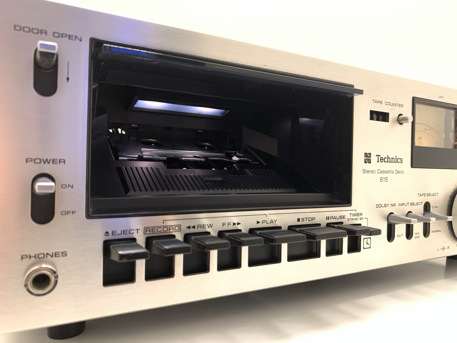 TECHNICS RS 615 US Stereo Cassette Tape Deck 2 Head Vintage 1976