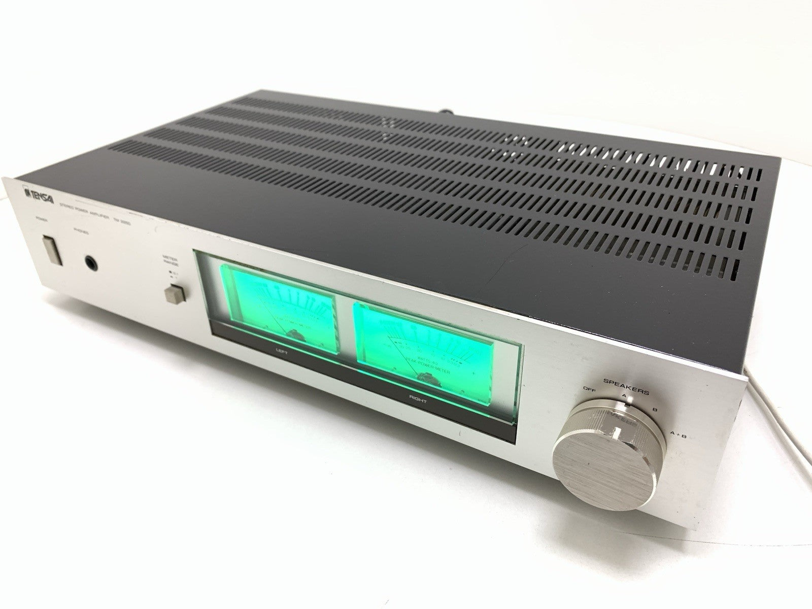 TENSAI TM 2250 Stereo Power Amplifier 100 Watts RMS Vintage 1980 WORK Good Look