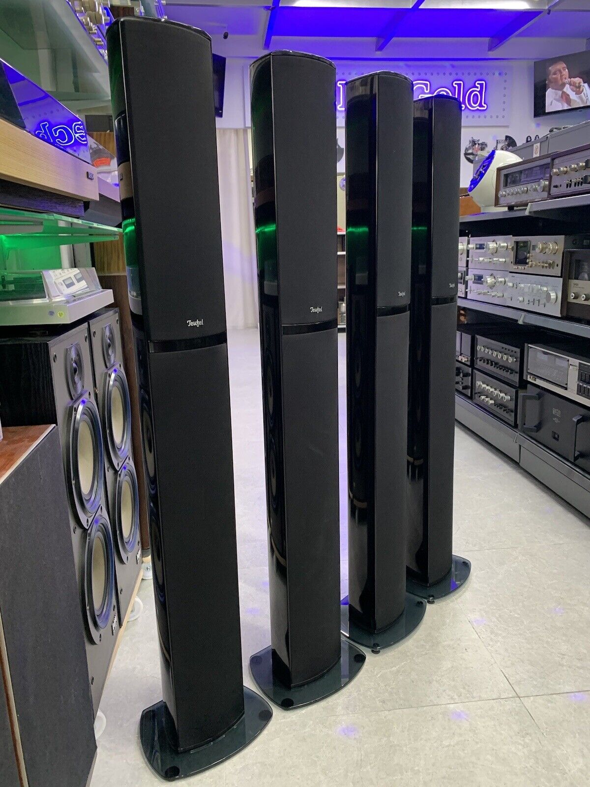 TEUFEL L 520 FR 4 Frontal Rear Speakers 190 WRMS High End WORK Germany Good Look