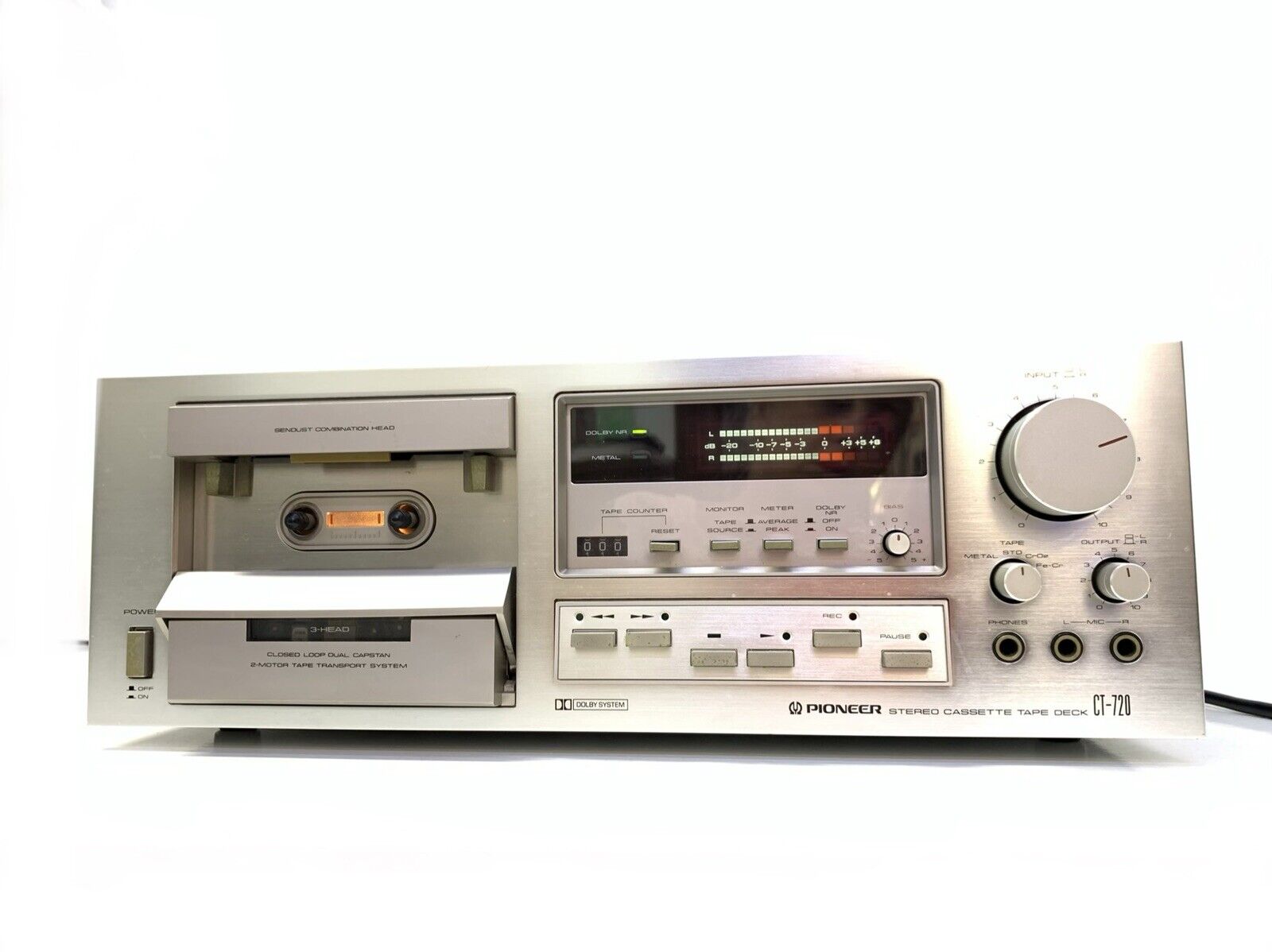 PIONEER CT-720 / CT-F850 2 Motor 3 Head Cassette Vintage 1979 Work
