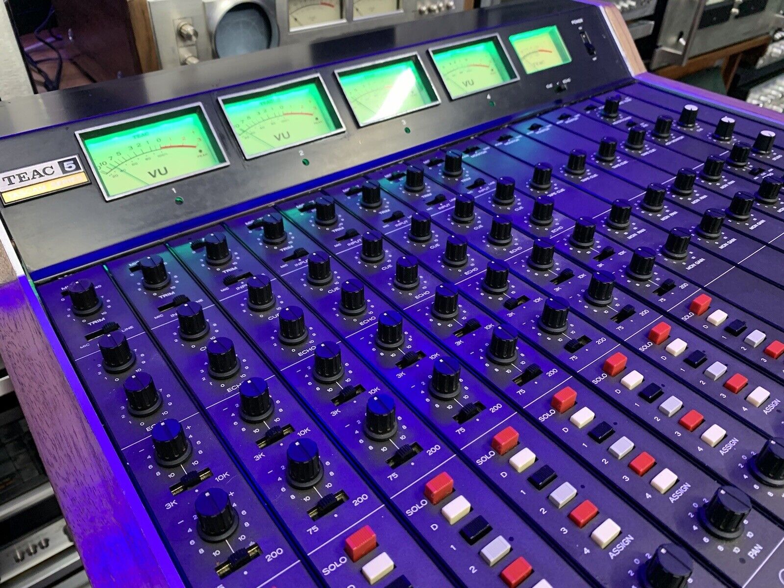 TEAC TASCAM Series Model 5A RARE AUDIO MIXER 8 Ch Vintage 1975 WORKING Good Look