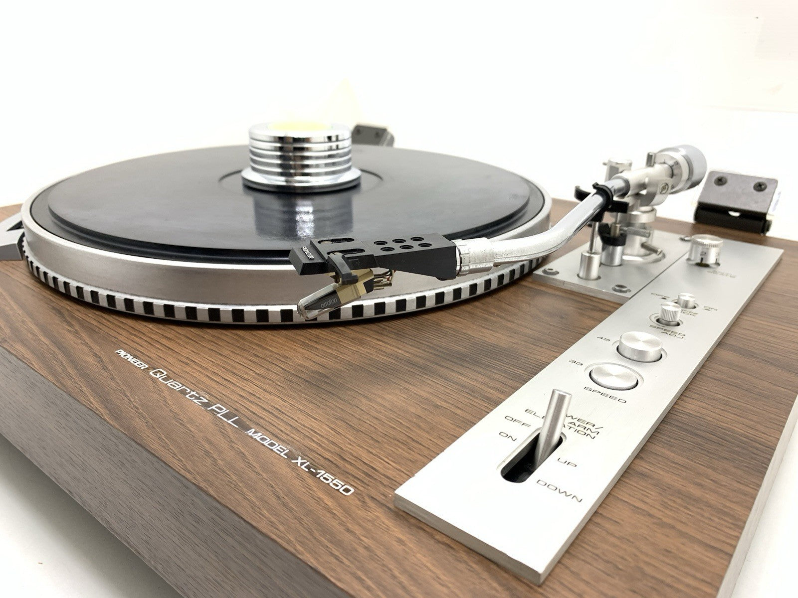 PIONEER XL 1550 Turntable Direct Drive Manual Quartz Vintage 1976 WORK Good Look