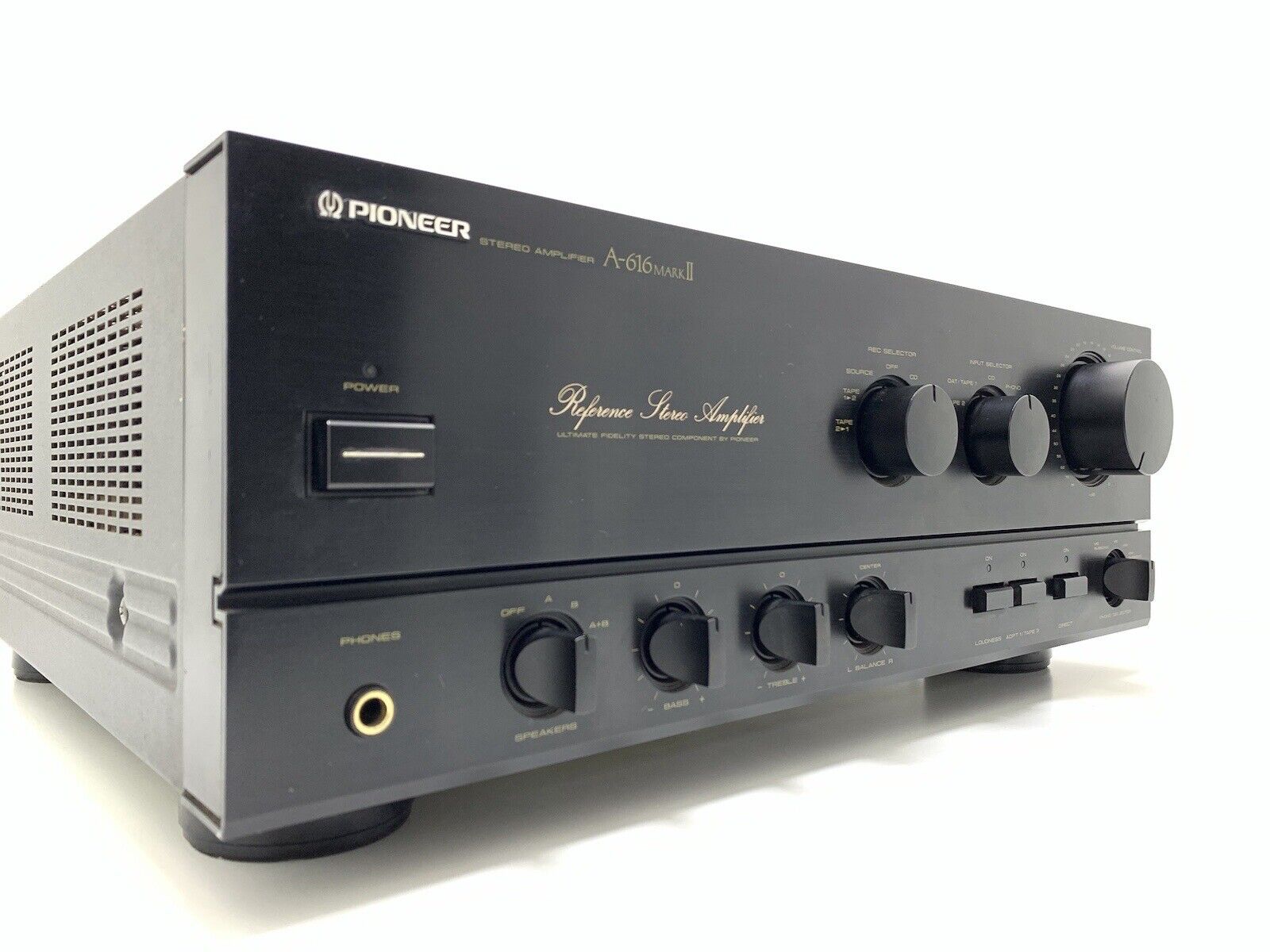 PIONEER A 616 MarkII Stereo Amplifier 80+80Watts RMS Vintage 1988 WORK Good Look