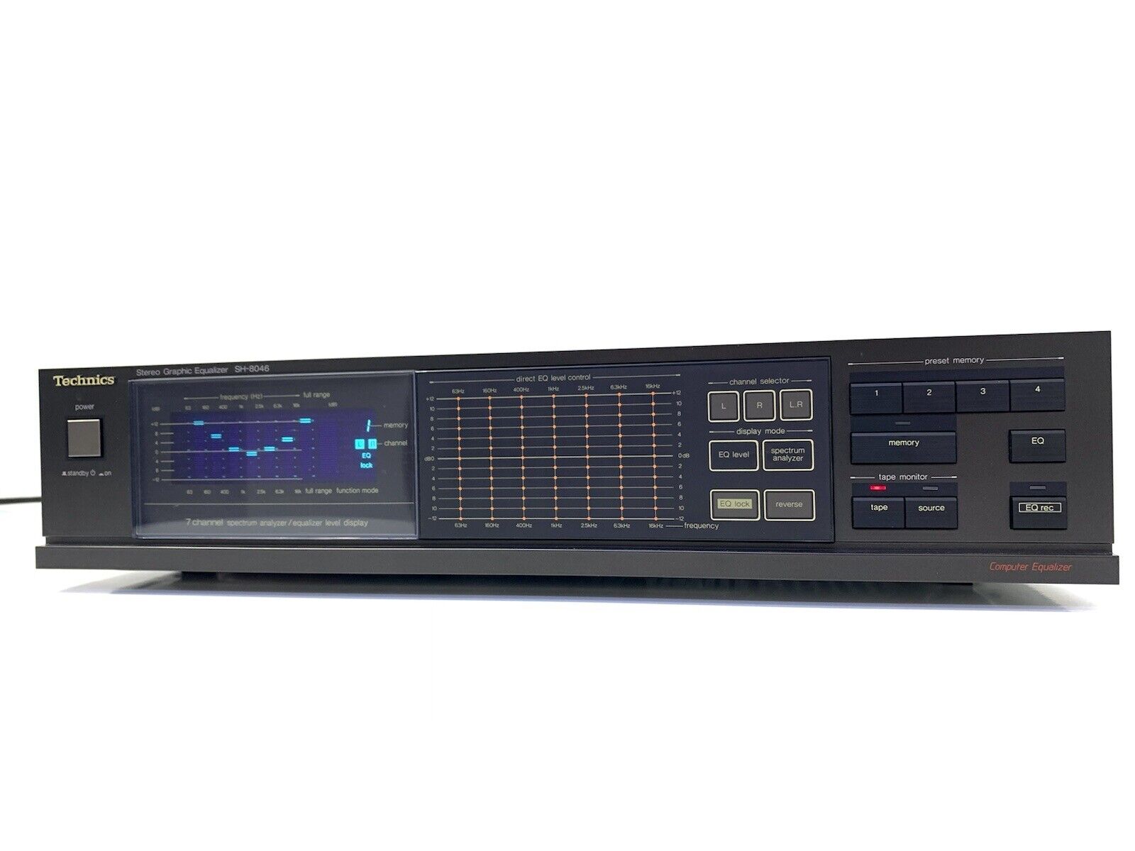 TECHNICS SH-8046 Stereo Graphic Equalizer Spectrum Analyzer Vintage 1986 GodLook