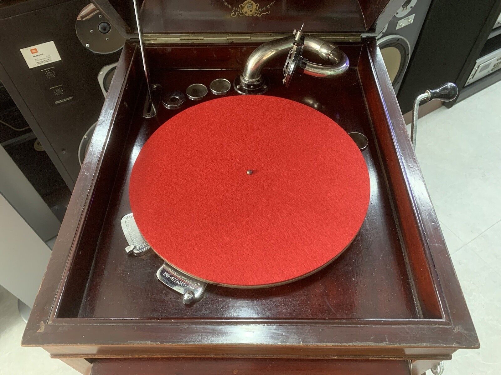 GRAMOPHONE COLUMBIA VIVA-TONAL GRAFONOLA No 117A RARE 1920 WORK 78RPM GOOD LOOK