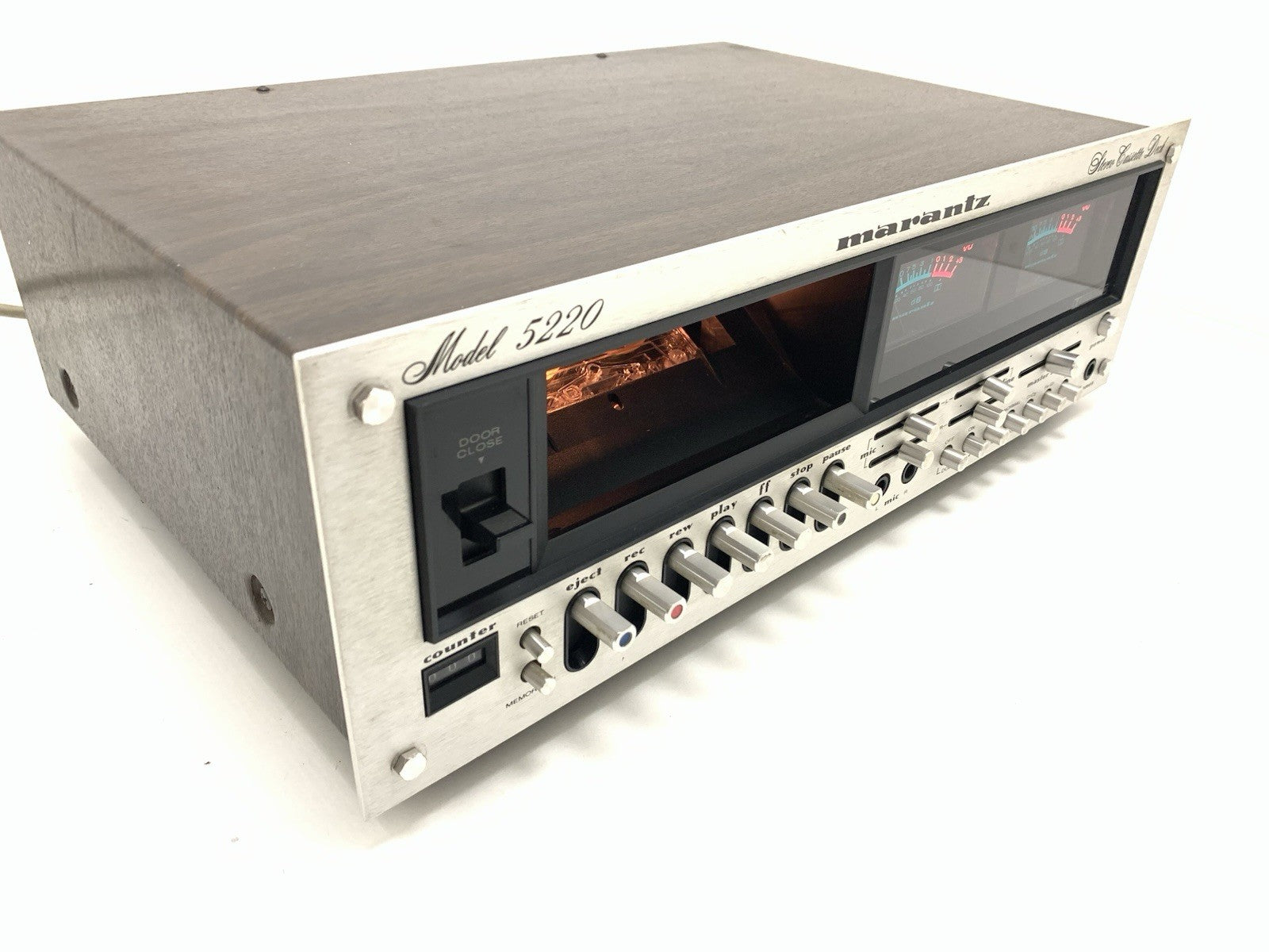 MARANTZ 5220 Stereo Cassette Tape Deck 2 Head Vintage 1977 Hi End WORK Good Look