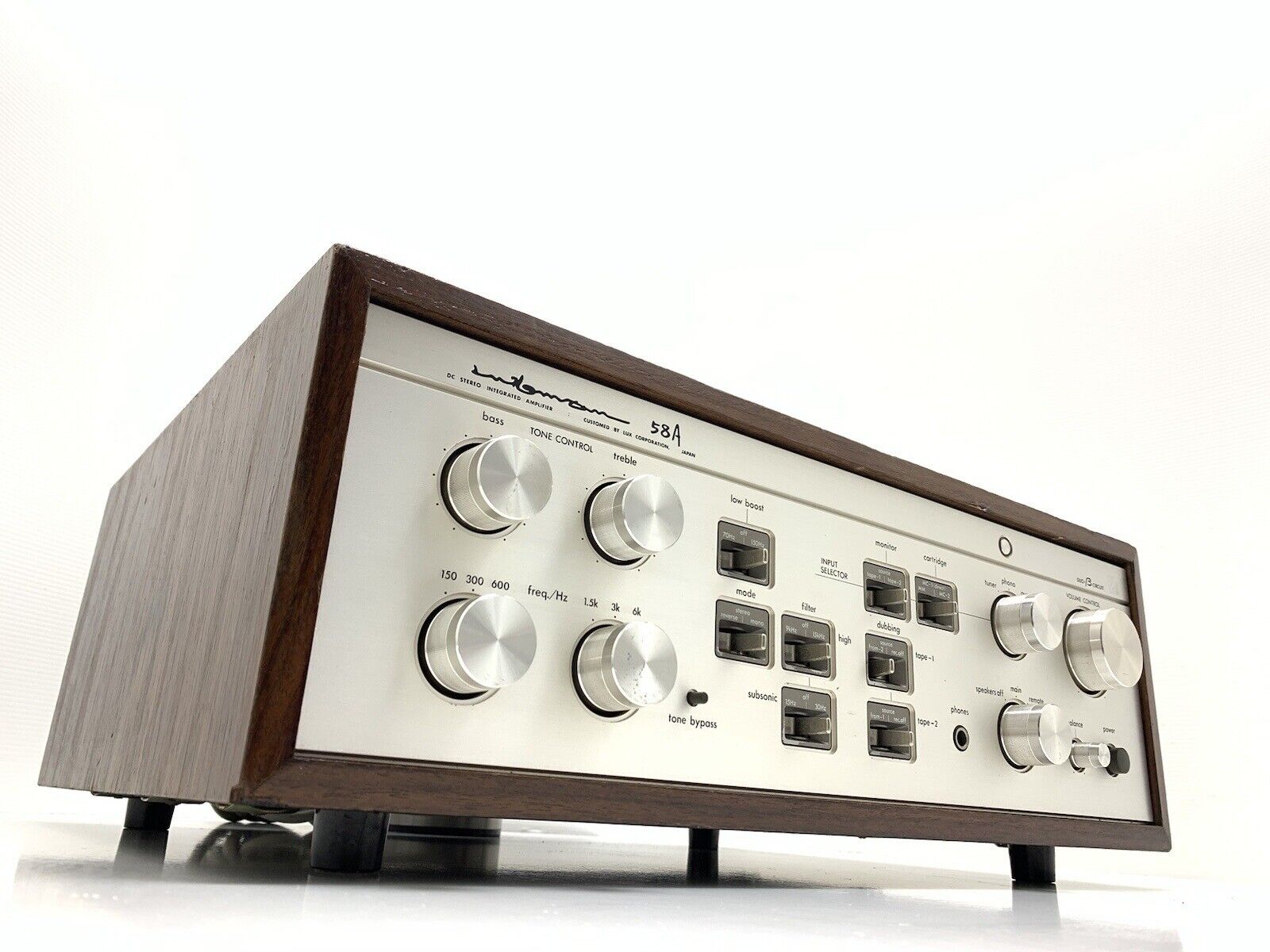 LUXMAN L 58A Stereo Integrated Amplifier 2X 100W RMS Vintage 1980 WORK Good Look