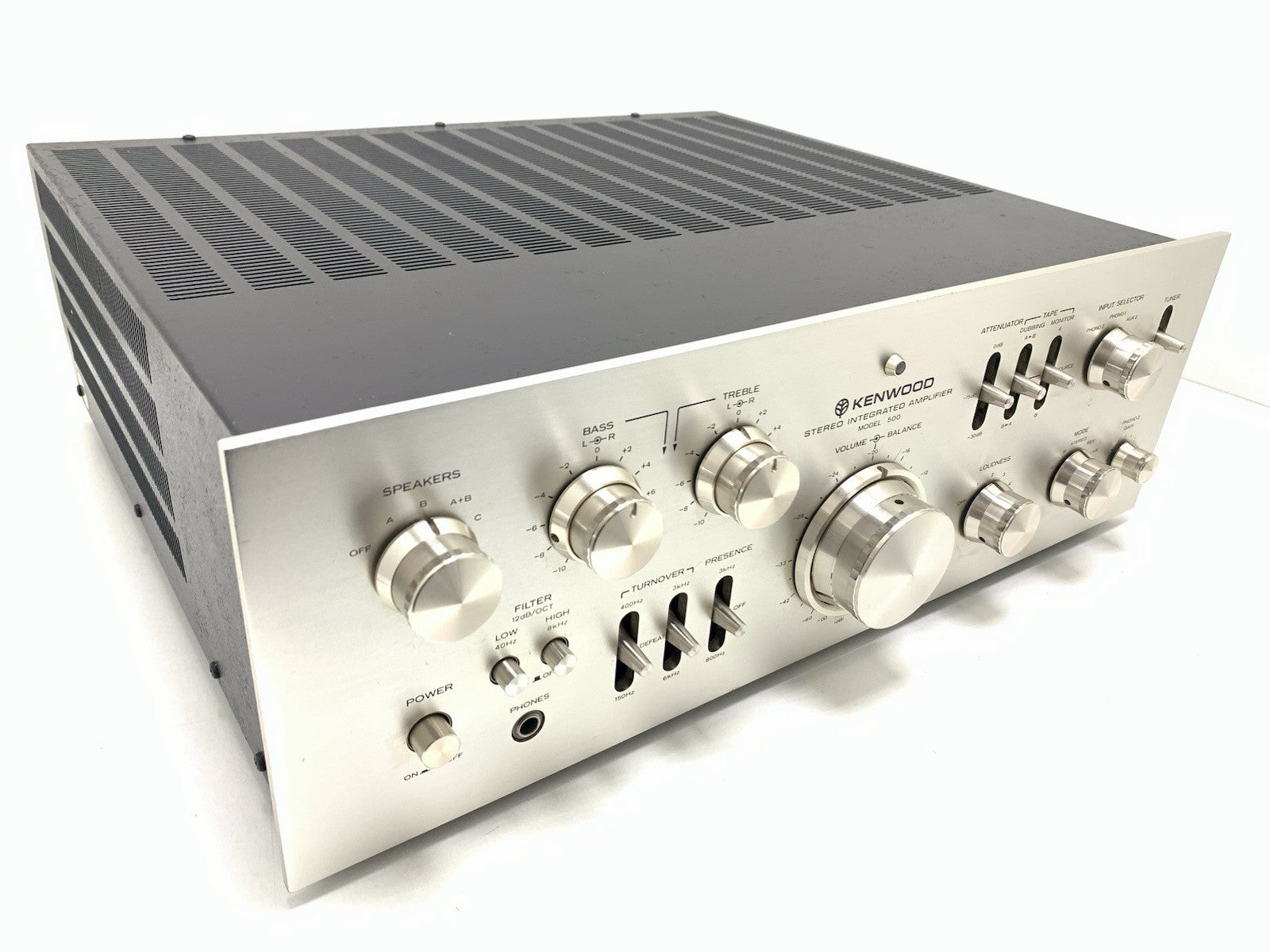 KENWOOD Model 500 SUPREME Integrated Amplifier 2X 100WRMS Vintage 1975 Good Look