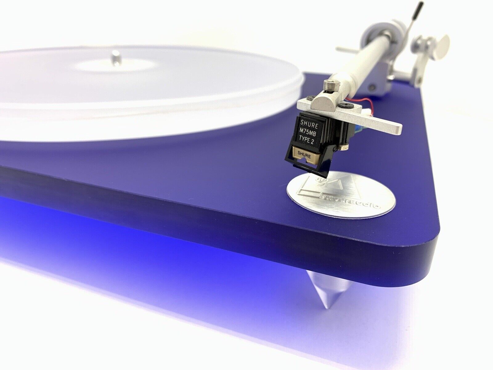 CLEARAUDIO Concept Emotion Blue Turntable with SHURE M75MB Type2 WORK Good Look
