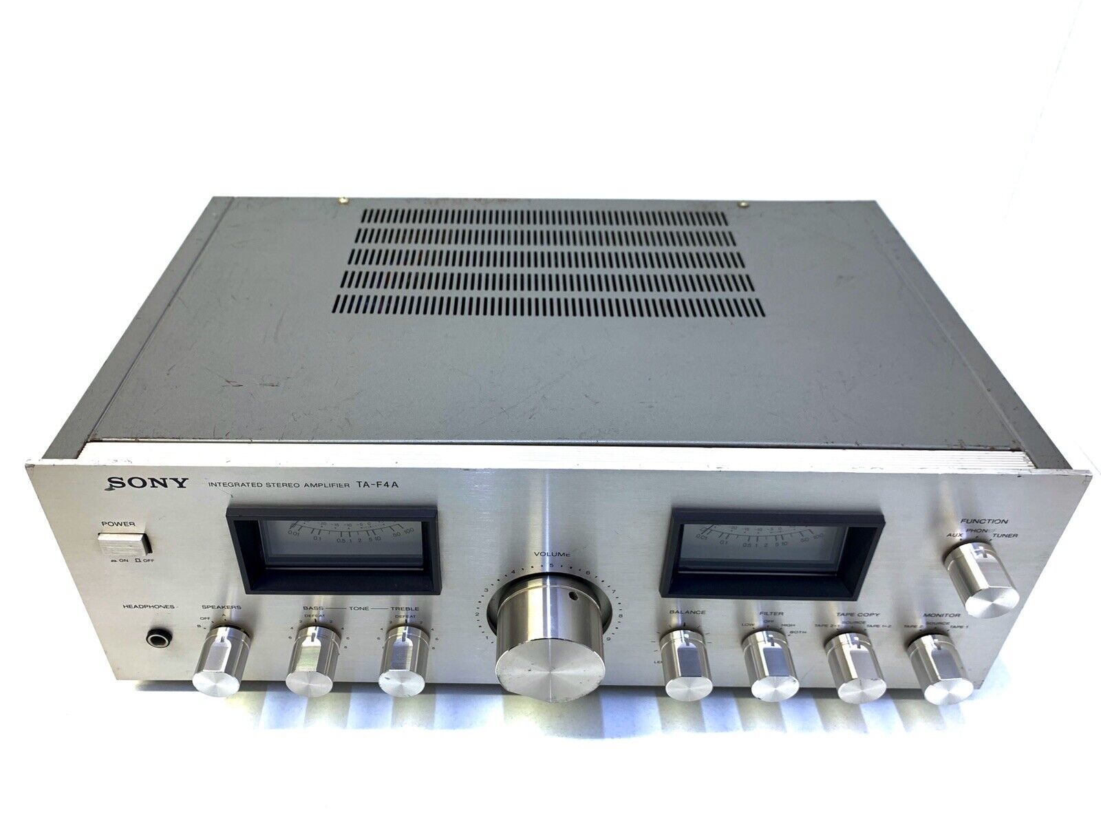 SONY TA-F4A Integrated Stereo Amplifier 80Watts RMS Vintage 1979 Hi Fi Good Look