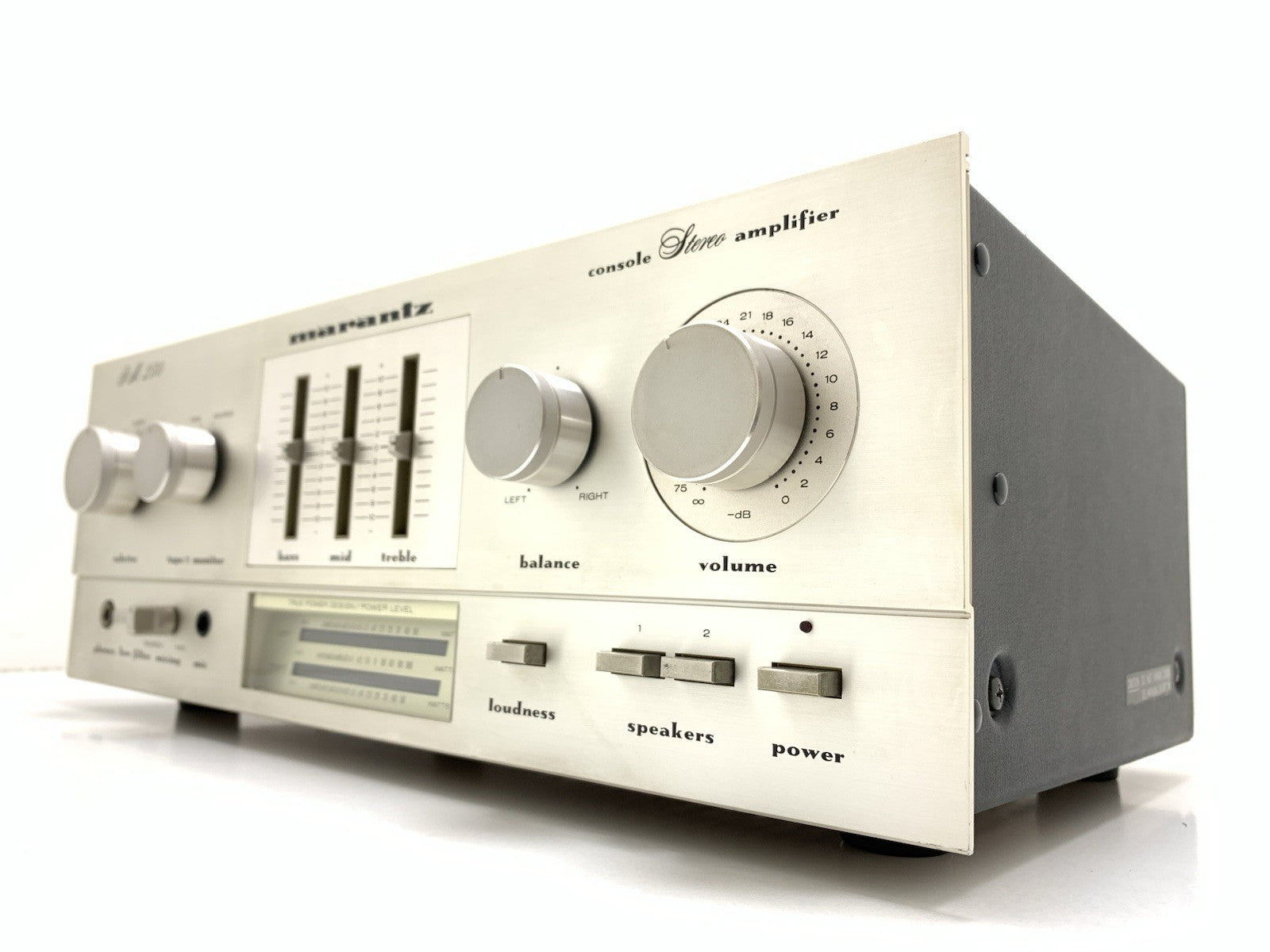 Marantz PM 250 Console Stereo Amplifier 25+25 W RMS Vintage 1979 Work Good Look