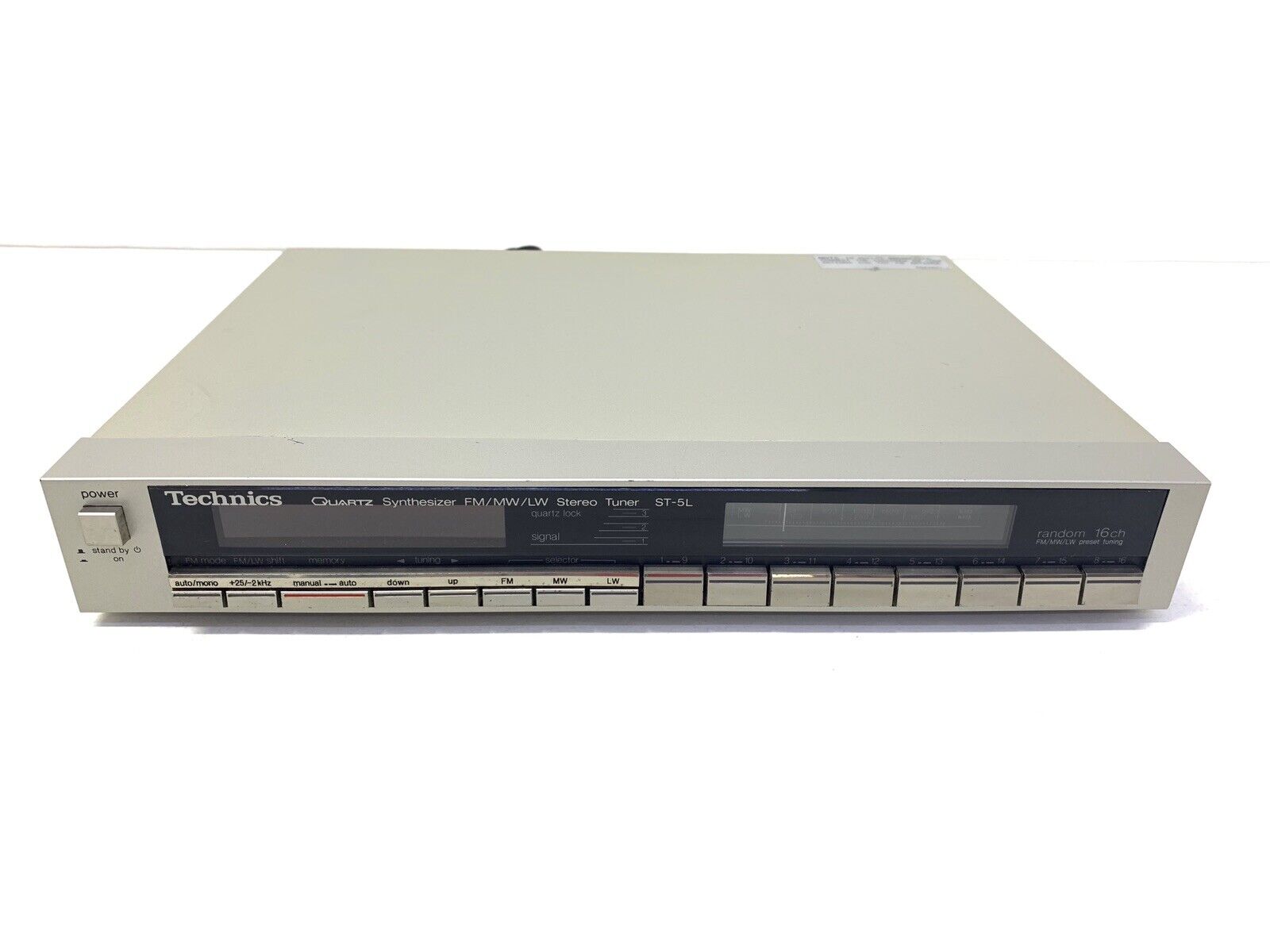 TECHNICS ST-5L Synthesizer FM/MW/LW Stereo Digital Tuner High End Vintage 1982