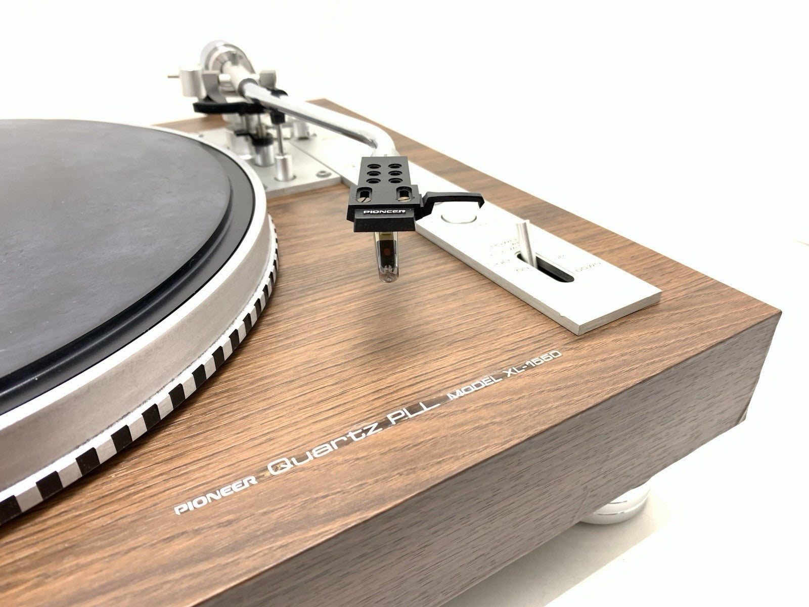 PIONEER XL 1550 Turntable Direct Drive Manual Quartz Vintage 1976 WORK Good Look