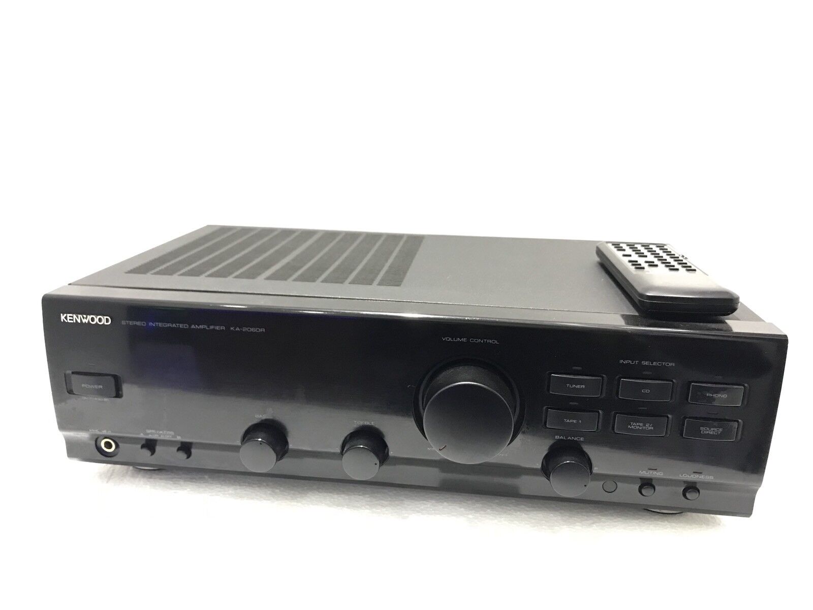 KENWOOD KA-2060R Stereo Amplifier 100 Watts RMS Remote Vintage 1994 Good Look
