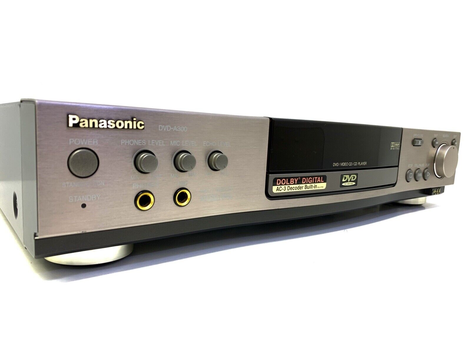 PANASONIC DVD A300 CD/CD-RW/Video CD/MP3 Hi End Vintage Remote Karaoke Good Look