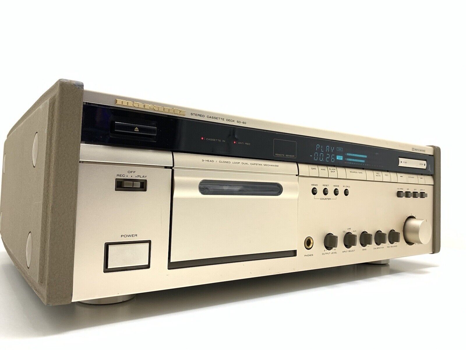 MARANTZ SD 60 Stereo Cassette Deck 3Head HXPro Vintage 1989 HiEnd WORK Good Look