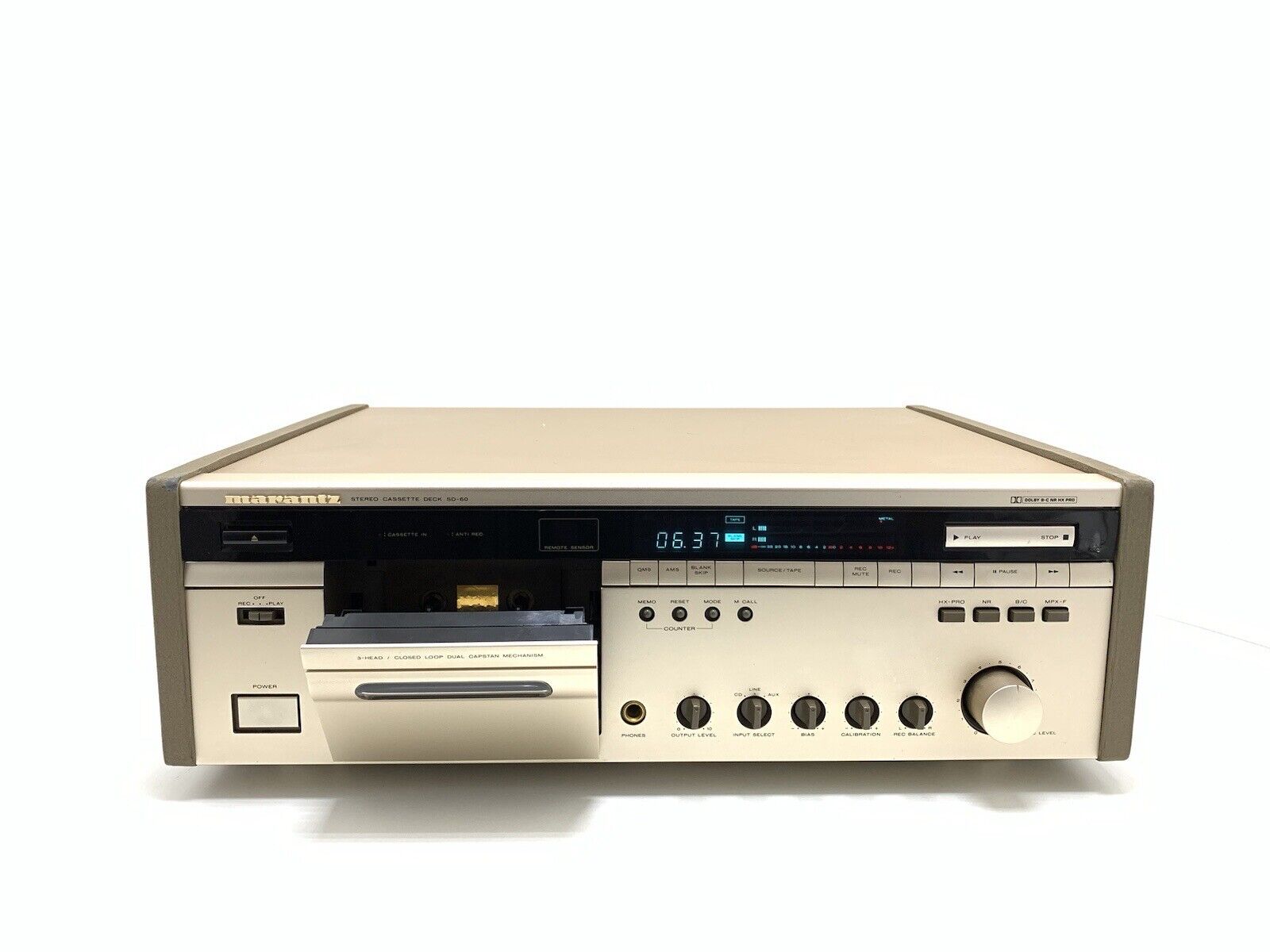 MARANTZ SD 60 Stereo Cassette Deck 3Head HXPro Vintage 1989 HiEnd WORK Good Look