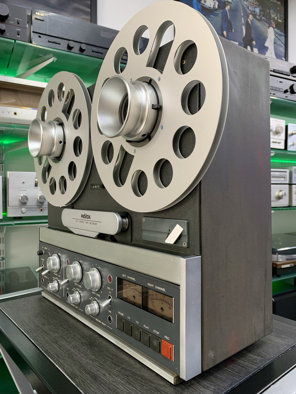 REVOX B-77 Reel to Reel 4 Track 10" Tape Vintage 1978 Refurbished WORK Good Look