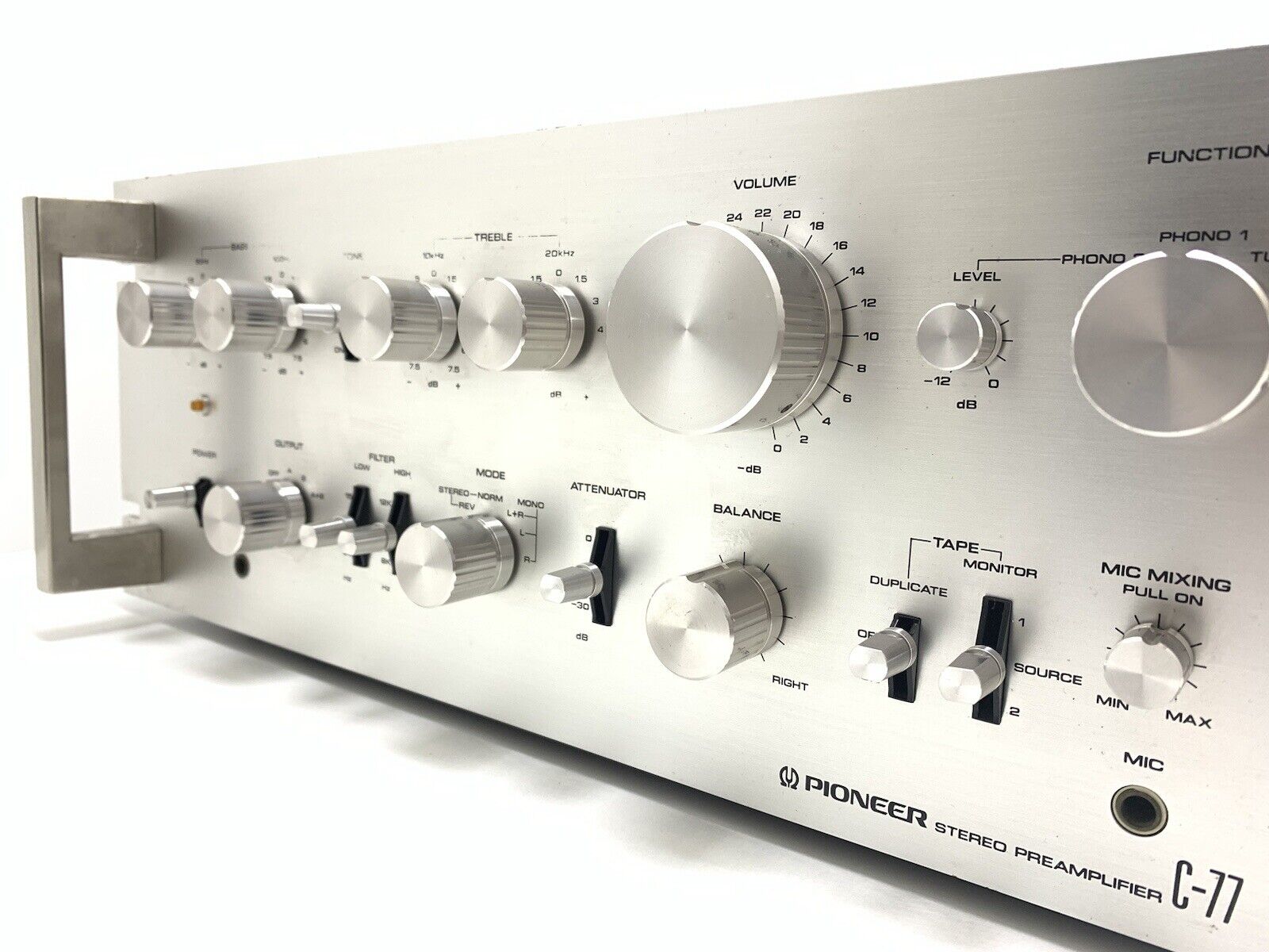 PIONEER C 77 SPEC 1 Stereo Pre Amplifier Vintage 1977 Work Refurbished Good Look