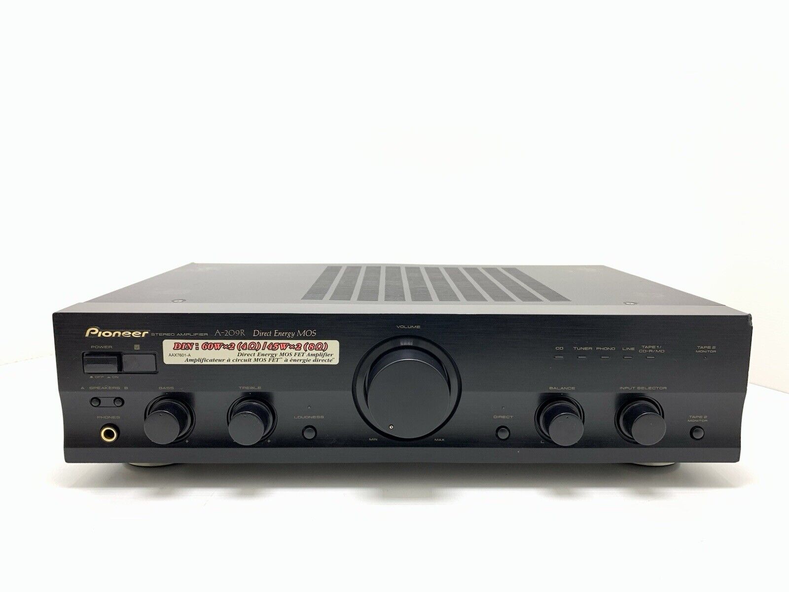 PIONEER A 209R Stereo Amplifier 35+35 Watts RMS Vintage 2000 WORK Good Look