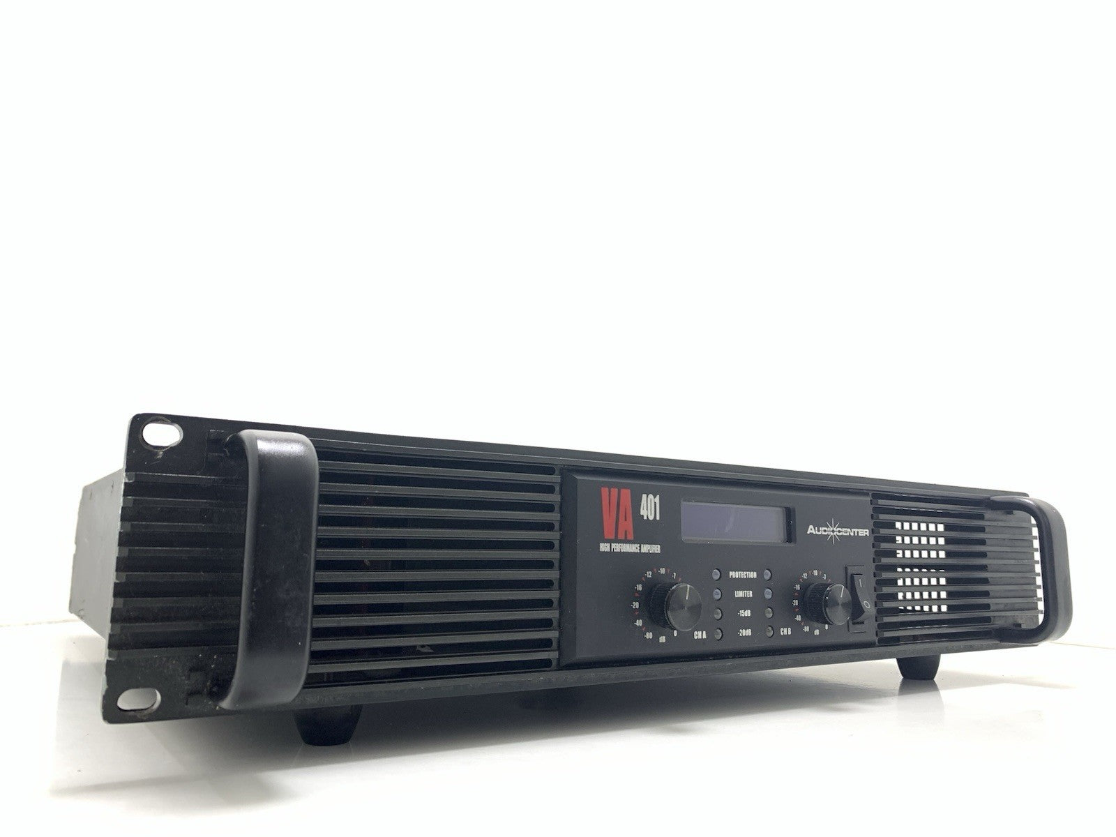 AUDIOCENTER VA-401 Pro Power Amplifier 2x400 Watts RMS 2U Class AB LCD GOOD LOOK