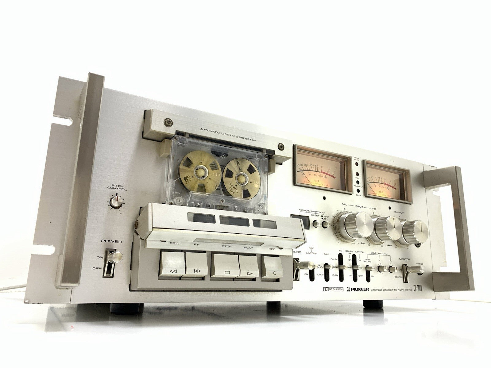PIONEER CT 1000 CT-F1000 RACK 3 Head Stereo Tape Deck Vintage WORK Good Look
