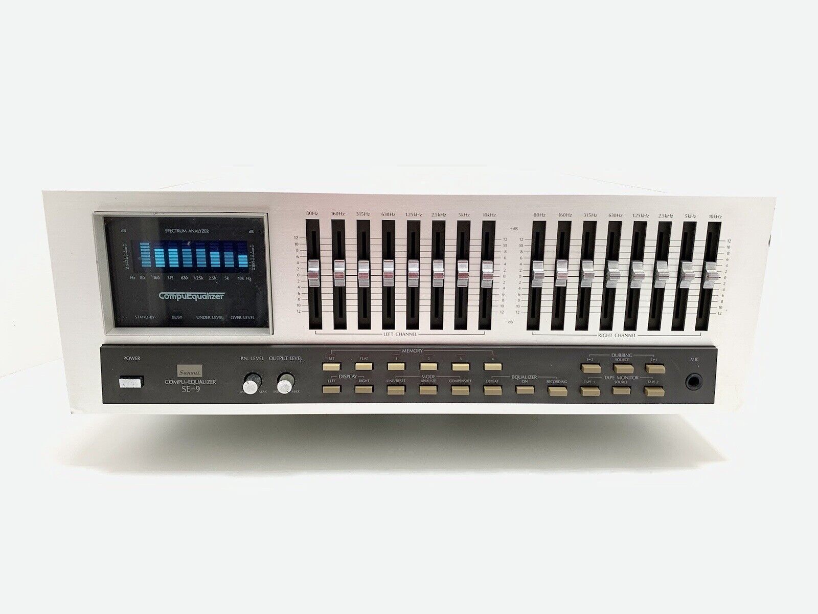 SANSUI SE-9 Stereo Graphic Computer Equalizer Spectrum Analyzer WORK Good Look