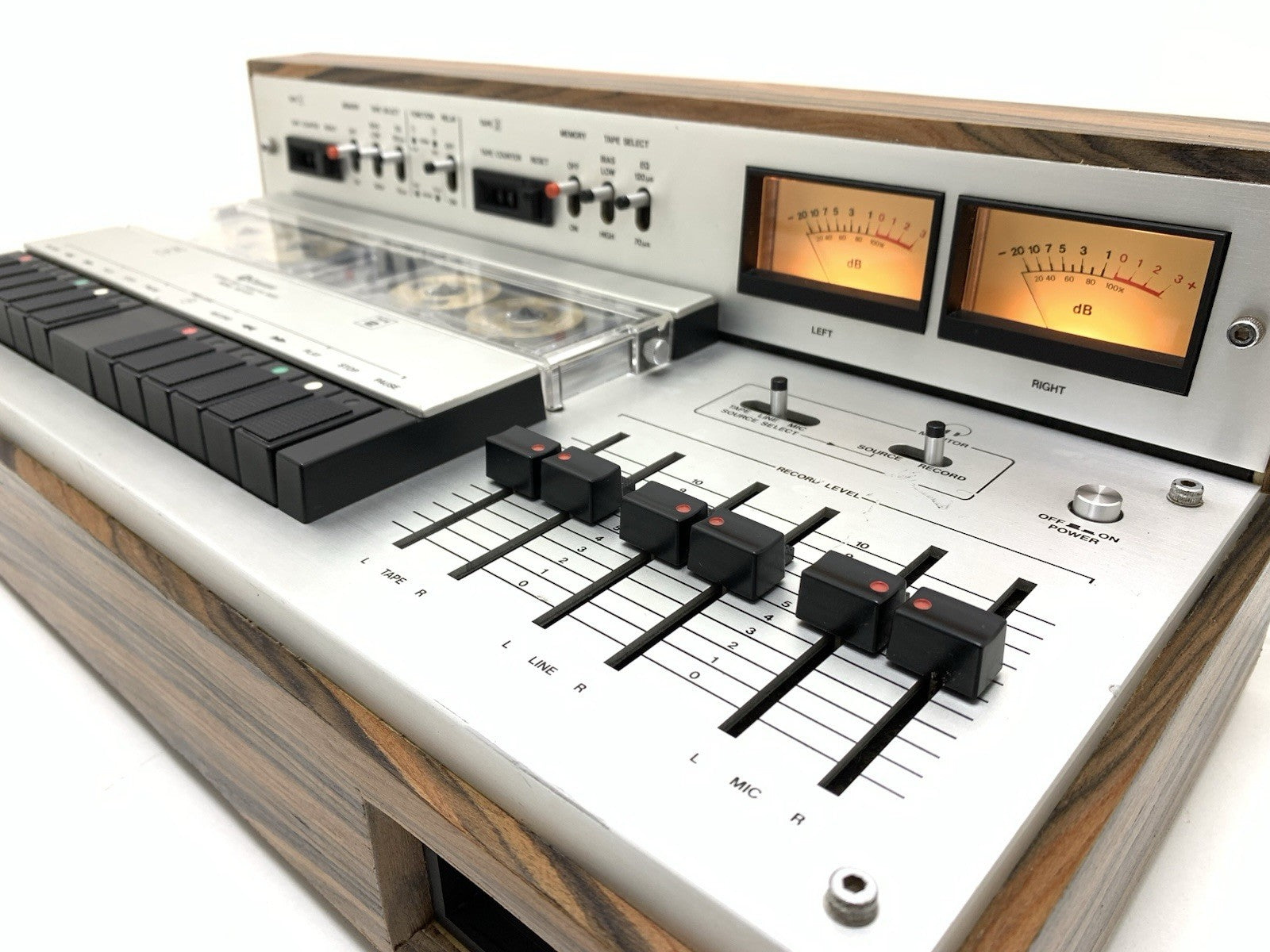 CLARION MD 8181A Stereo RARE Doble Cassette Tape Deck Vintage WORK Good Look