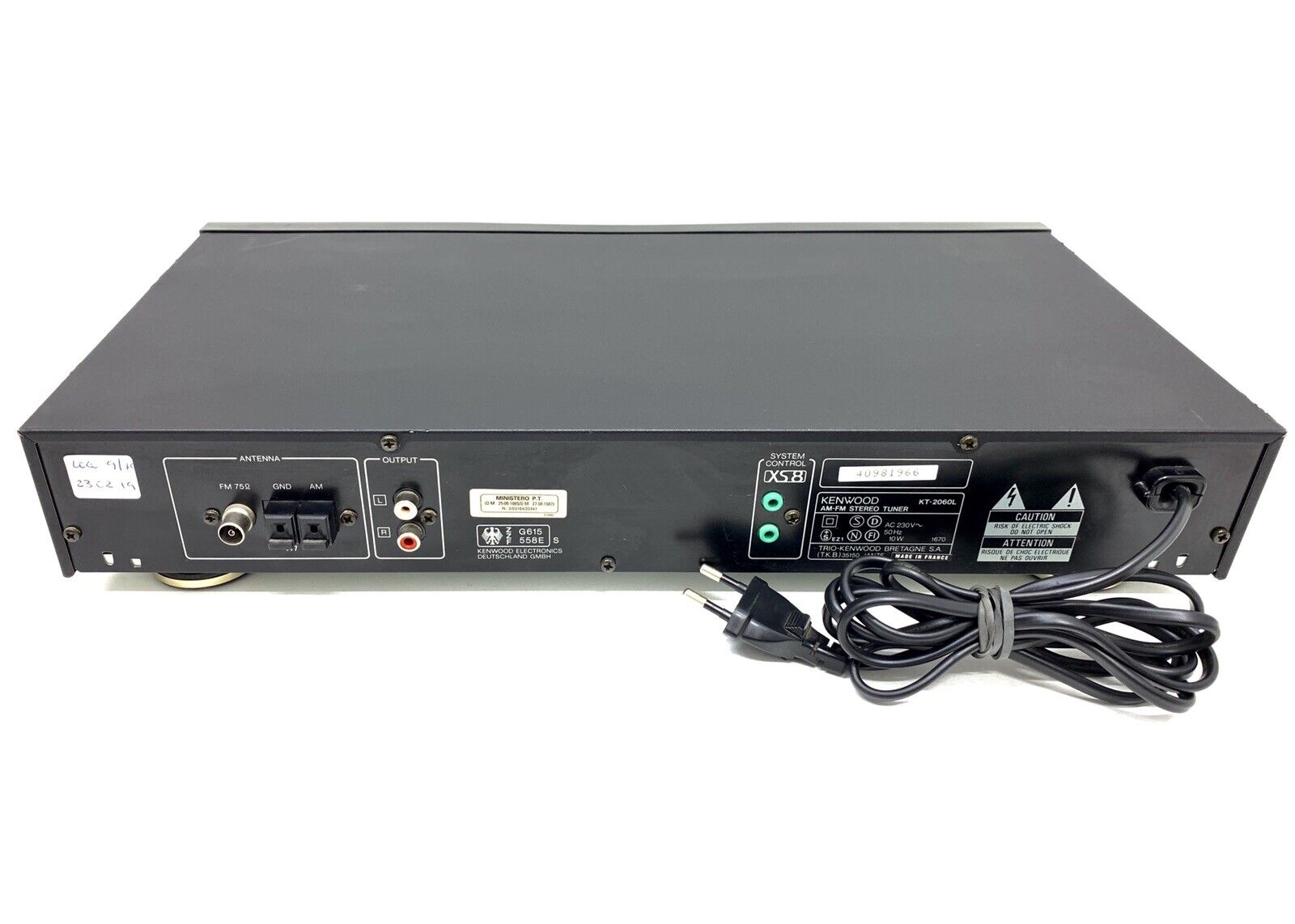 KENWOOD KT-2060L FM MW LW Digital Stereo SYNTHESIZER Tuner Vintage