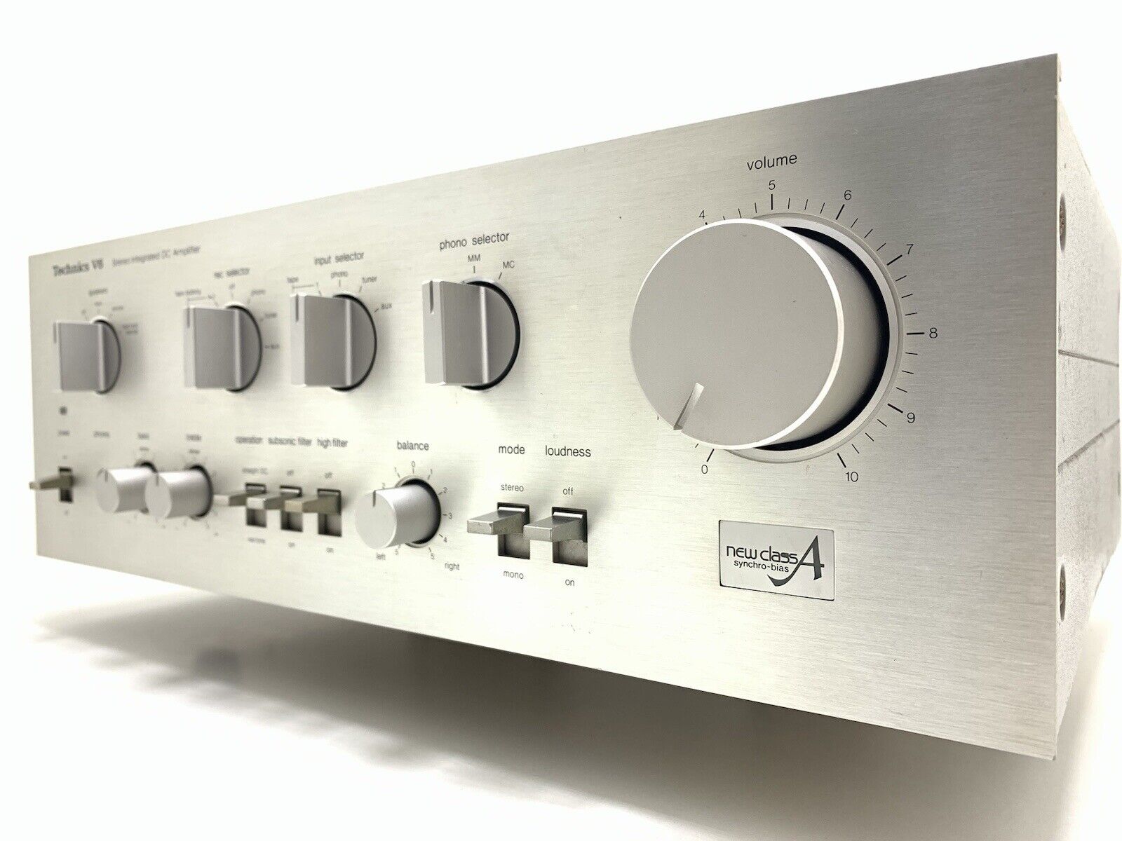 TECHNICS SU-V6 Stereo Integrated Amplifier 70+70WRMS Vintage 1980 Work GOOD LOOK