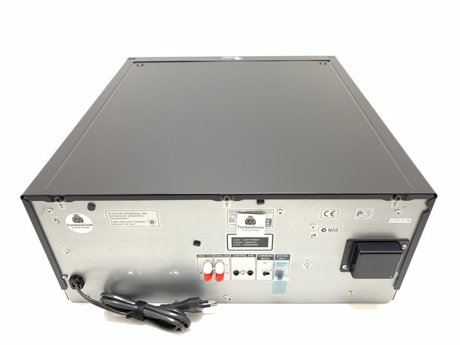 SONY CDP CX355 MegaStorage 300 CD Compact Disc Changer Vintage WORK Good Look