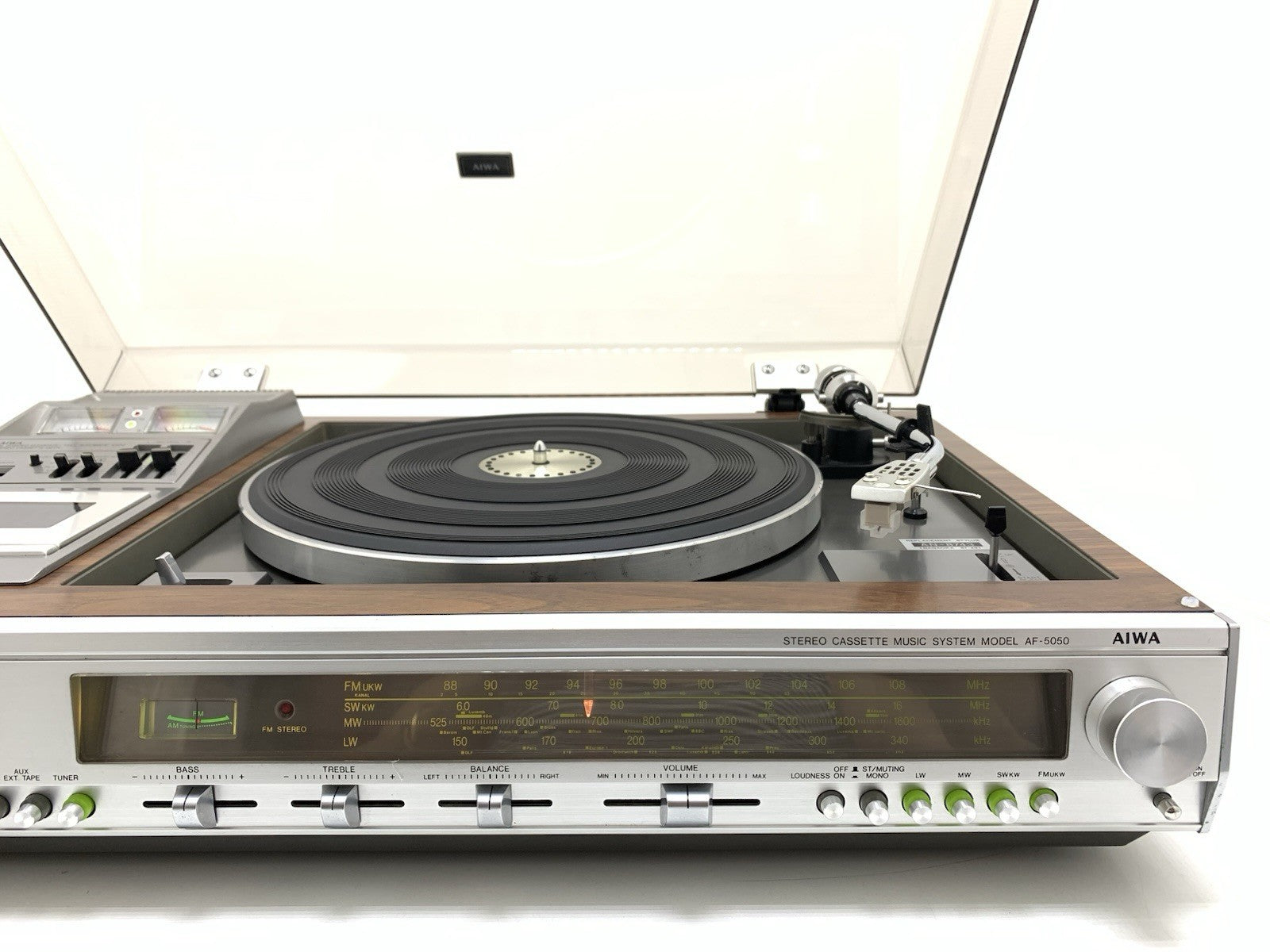 AIWA AF-5050 Turntable Cassette Radio Music Centre Japan Vintage 1977 Hi-Fi Good