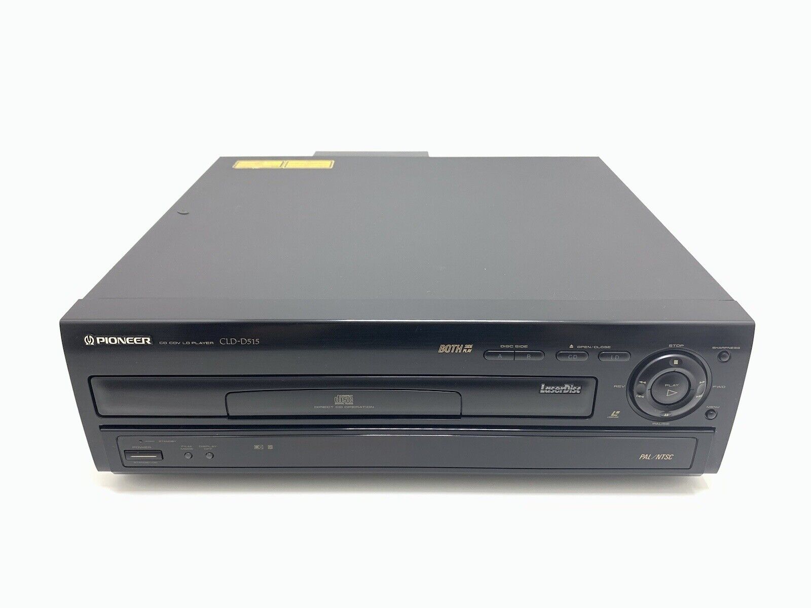 PIONEER CLD D515 CD LD Laser Disc Player 2 SIDEs Vintage PAL NTSC Work Good Look