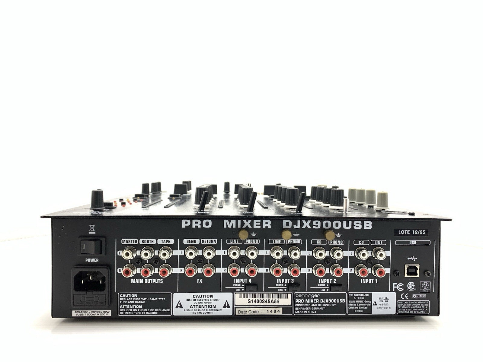 BEHRINGER Professional PRO MIXER DJX 900USB 5 CH Digital Efects WORK Good Look