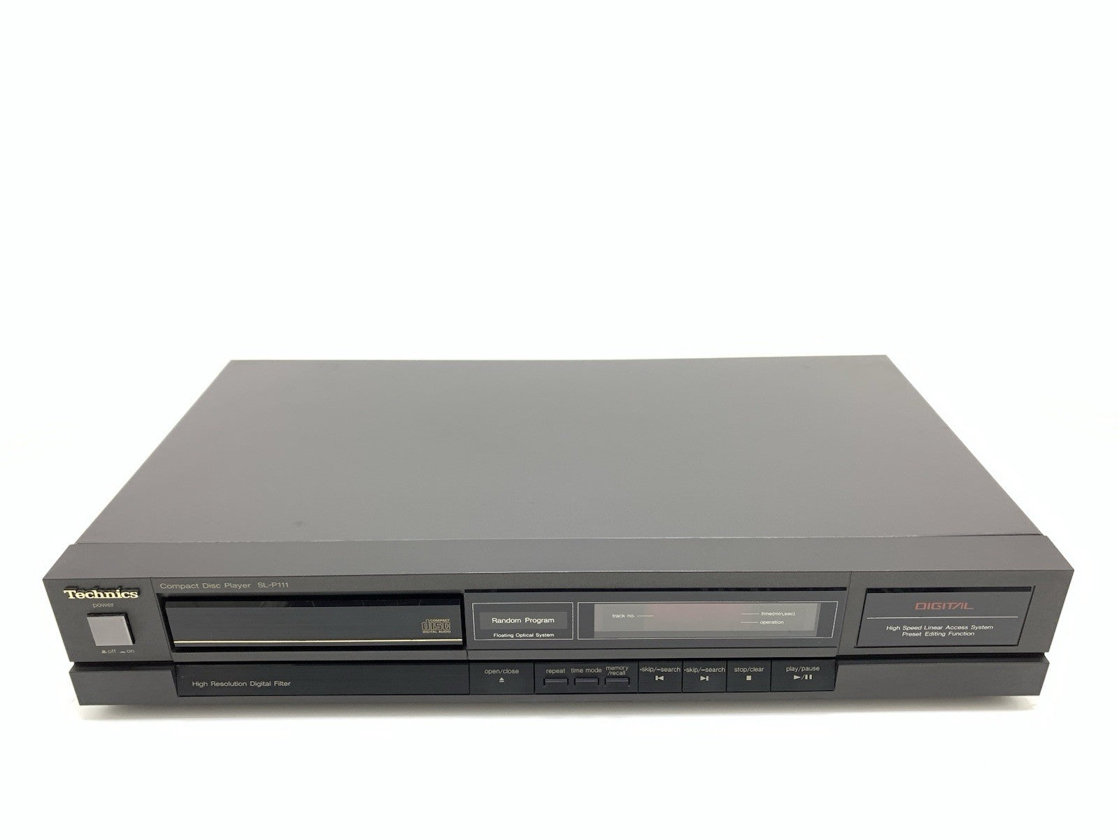 TECHNICS SL P111  CD Stereo Compact Disc Player Vintage 1987 Working Good Look