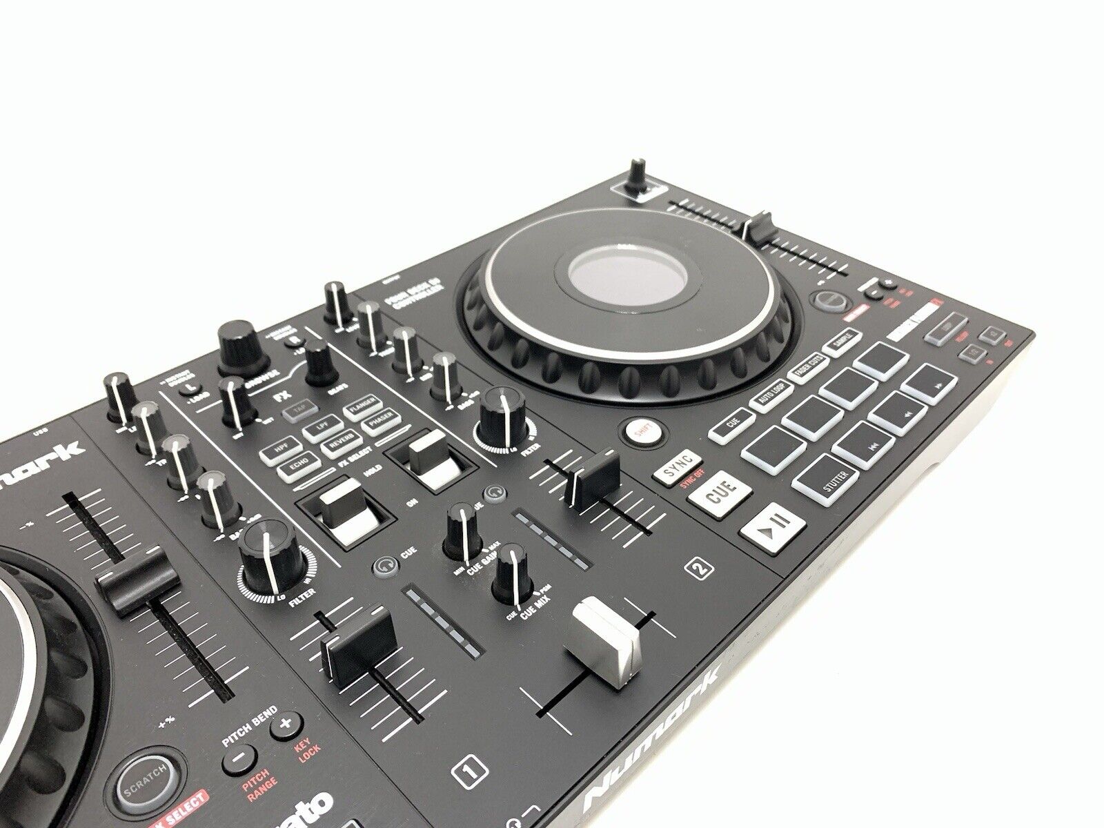 NUMARK MIXTRACK PLATINUM FX 4 Deck DJ Controller Serato USB Mixer WORK Good Look