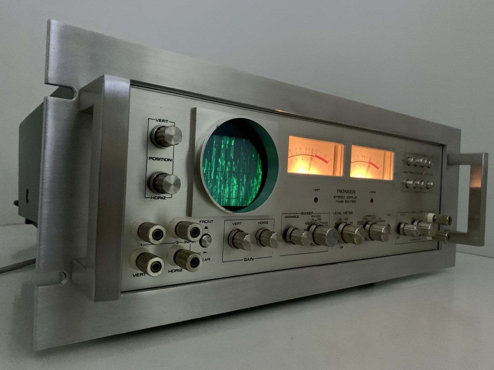 PIONEER SD-1100 Stereo Rack Display Audio Scope RARE Vintage 1972 WORK Good Look