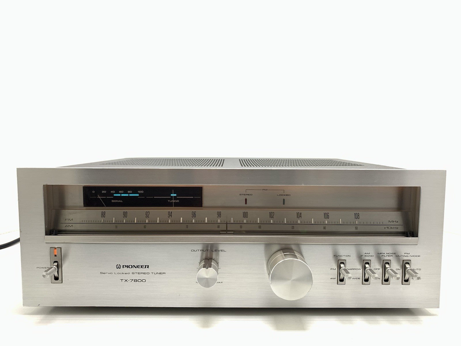 PIONEER TX 7800 AM/FM Stereo Analogue Tuner BlueLine Vintage 1979 WORK Good Look